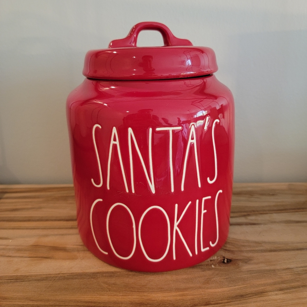 Rae Dunn Santa's Cookies Canister